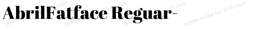 AbrilFatface Reguar字体转换